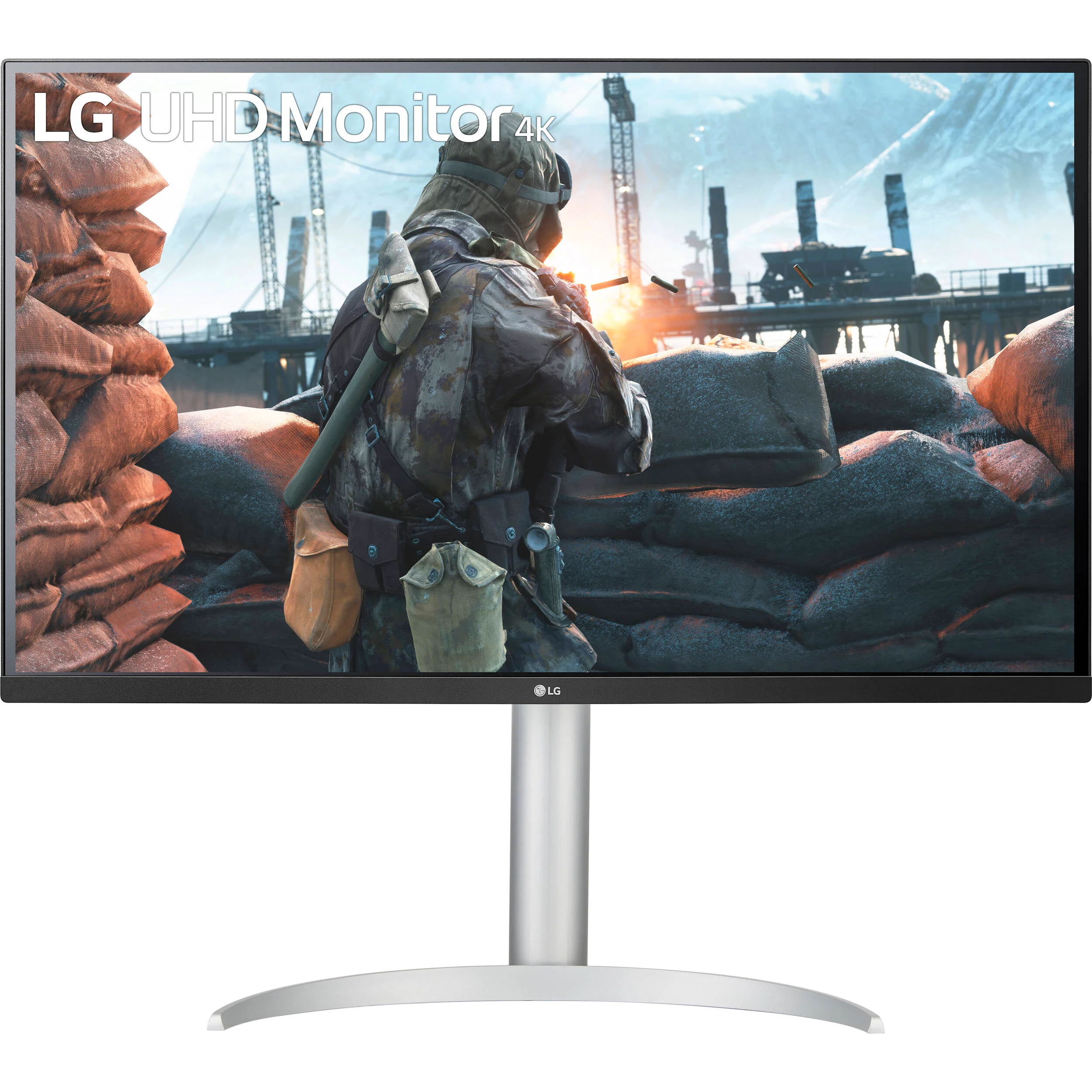 LG 32BP55U-B 31.5" 4K UHD HDR Monitor (Black/White/Silver) - Image 2