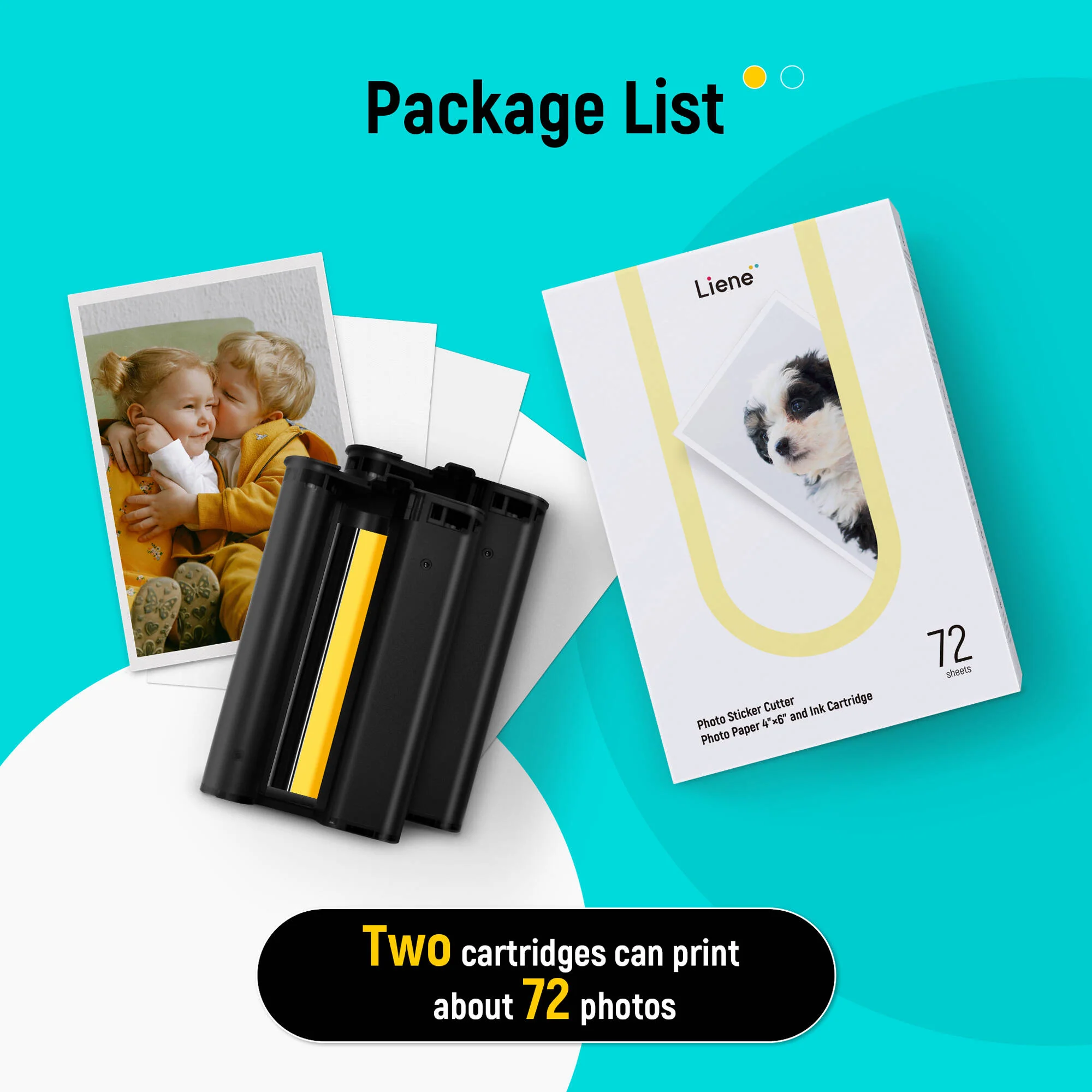 Liene PixCut S1 Photo Paper with 2 Ink Cartridges (4 x 6", 72 Sheets) - Image 6