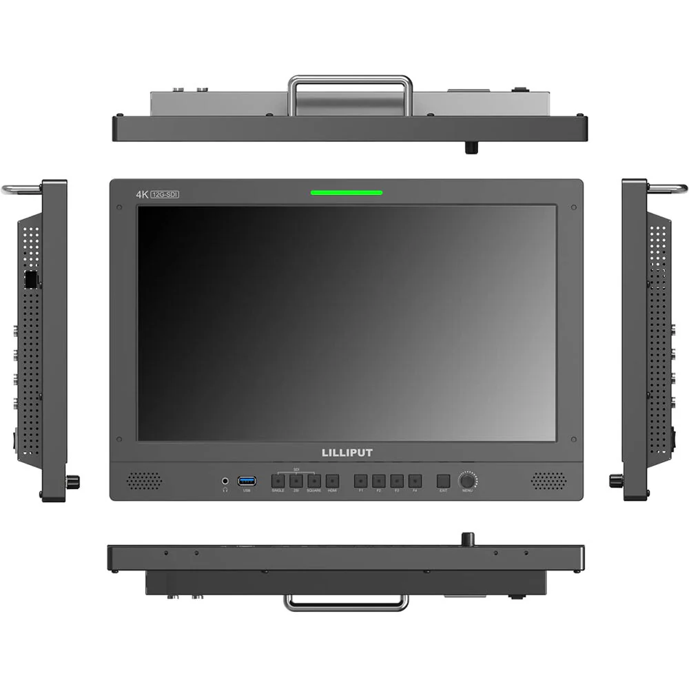 Lilliput 15.6" 12G-SDI/HDMI Broadcast Studio Monitor&nbsp;with Carry Case (V-Mount) - Image 2