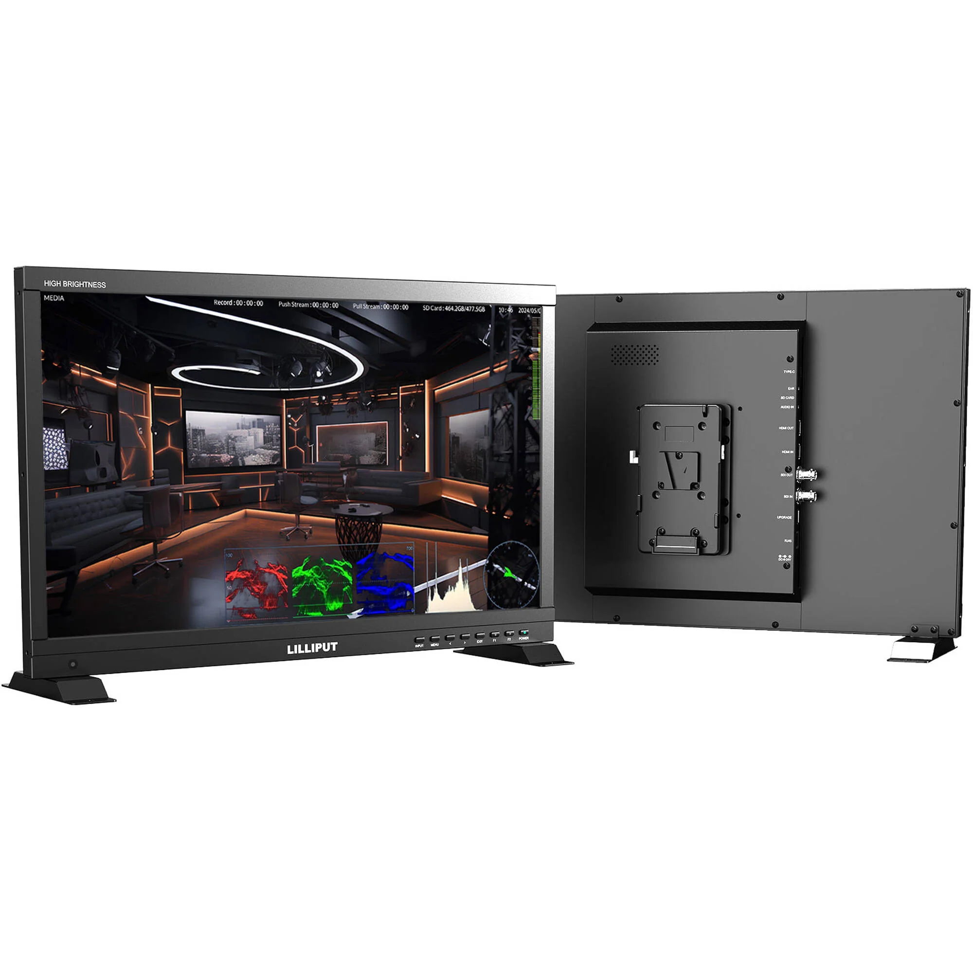 Lilliput PVM220S-E 21.5" Live Stream Recording Monitor (V-Mount) - Image 3