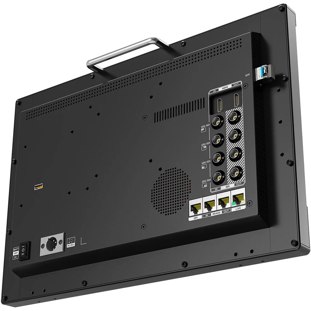 Lilliput Q15 15.6" 8K 12G-SDI Production Monitor with Carry Case (Gold Mount) - Image 6