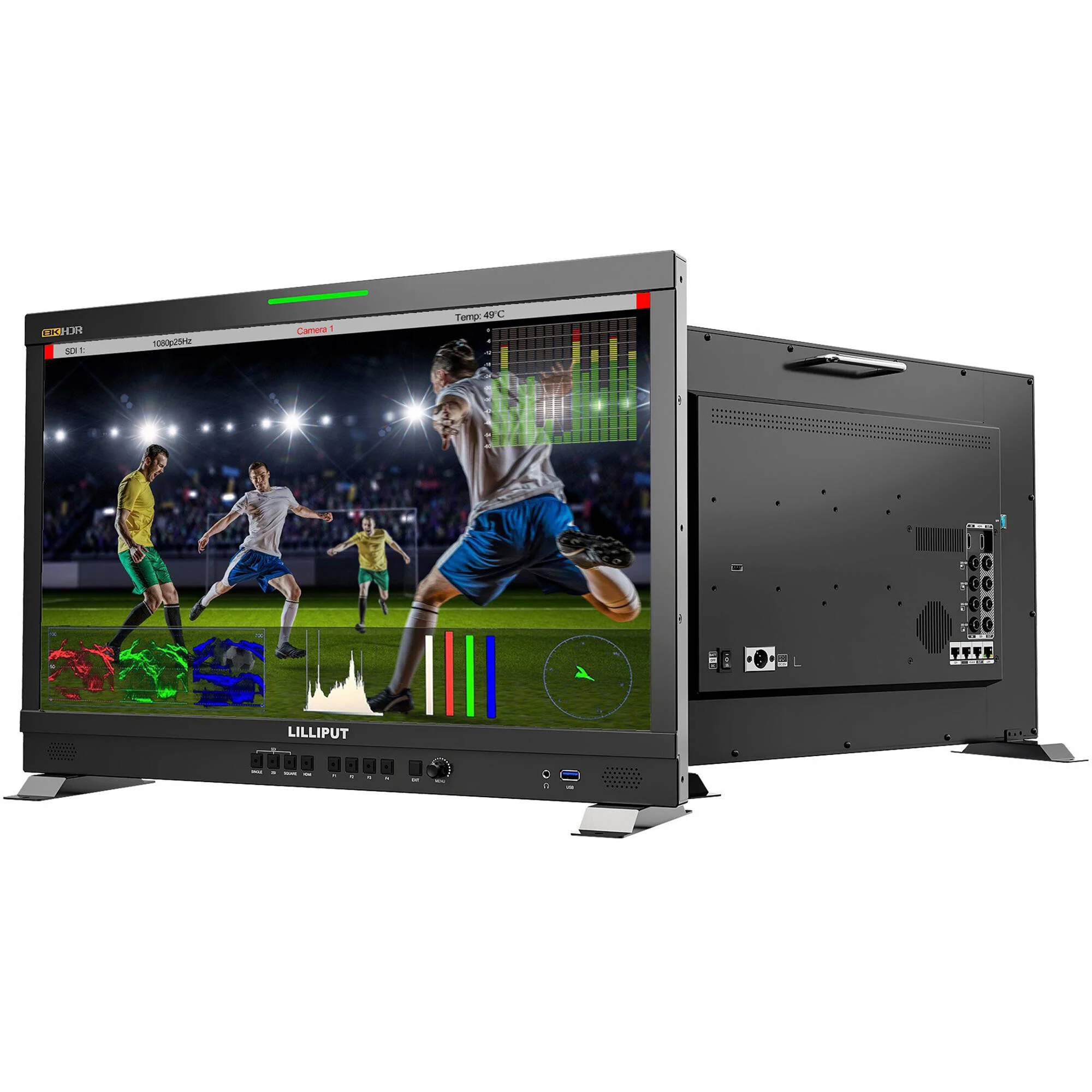 Lilliput Q23-8K 23.8" 12G-SDI/HDMI Broadcast Studio Monitor (V-Mount) - Image 3