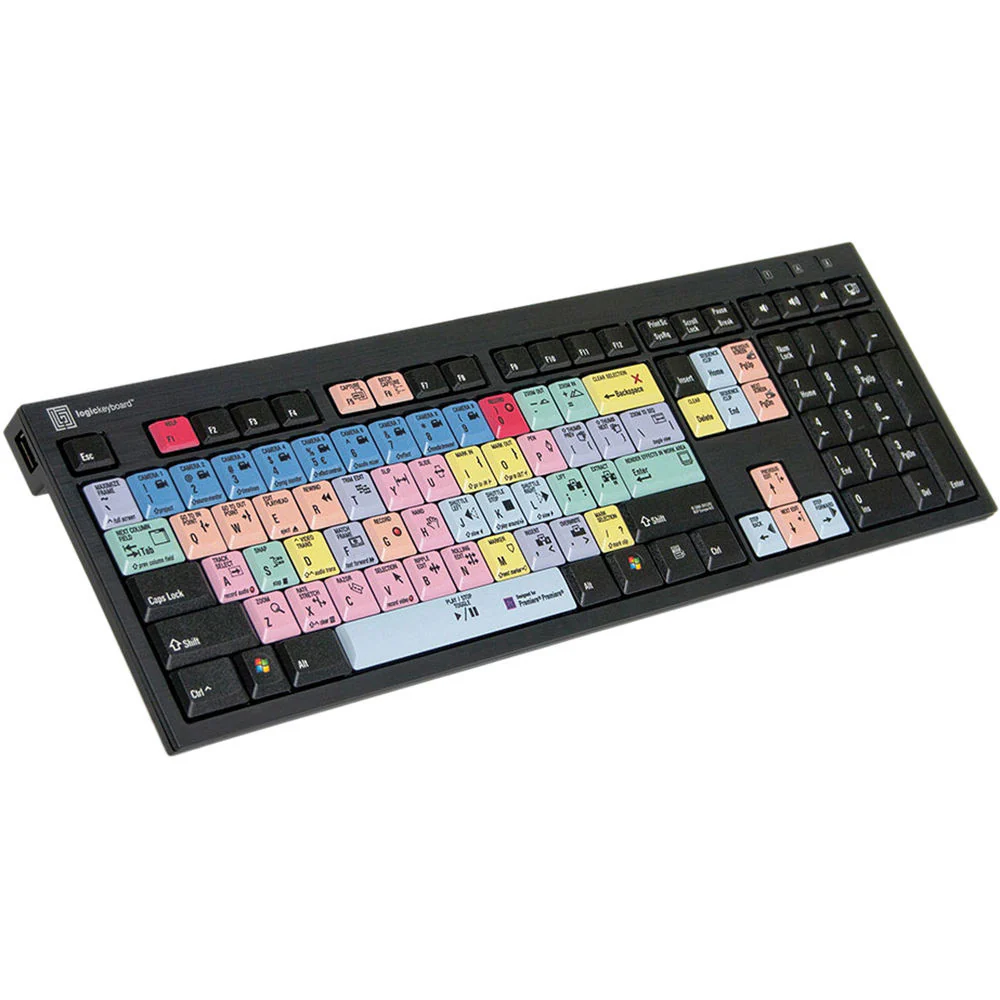 LogicKeyboard Adobe Premiere Pro CC - American English Nero Slim Line Keyboard - Image 3