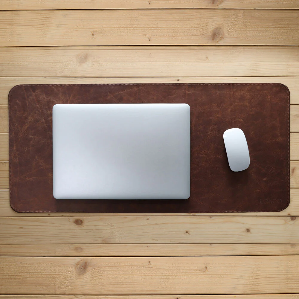 Londo Genuine Leather Extended Mouse Pad (Brown) - Image 2