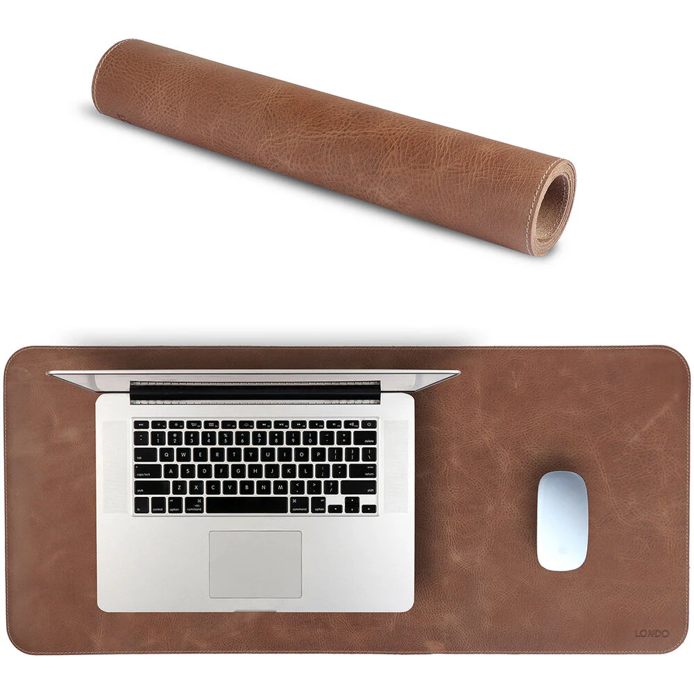 Londo Genuine Leather Extended Mouse Pad (Mink) - Image 4