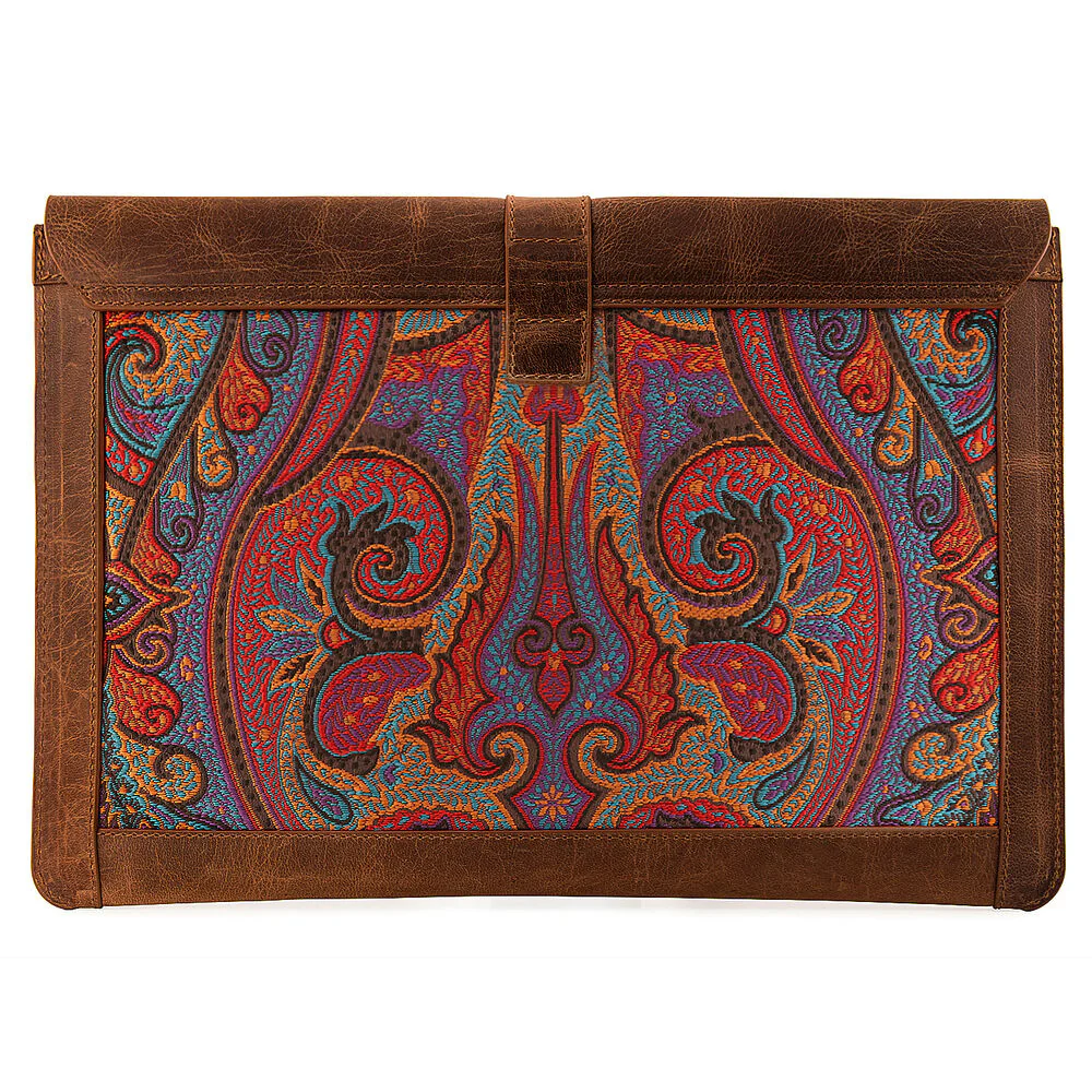 Londo Genuine Leather Sleeve Bag for 15 & 16" MacBook Pro & Air (Brown) - Image 3