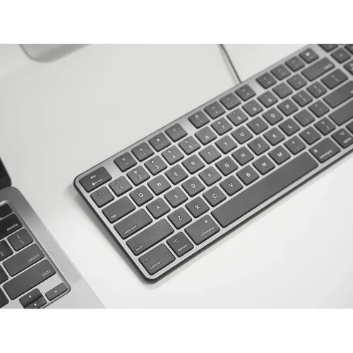 Macally 104-Key Slim USB-A Keyboard (Space Gray) - Image 2