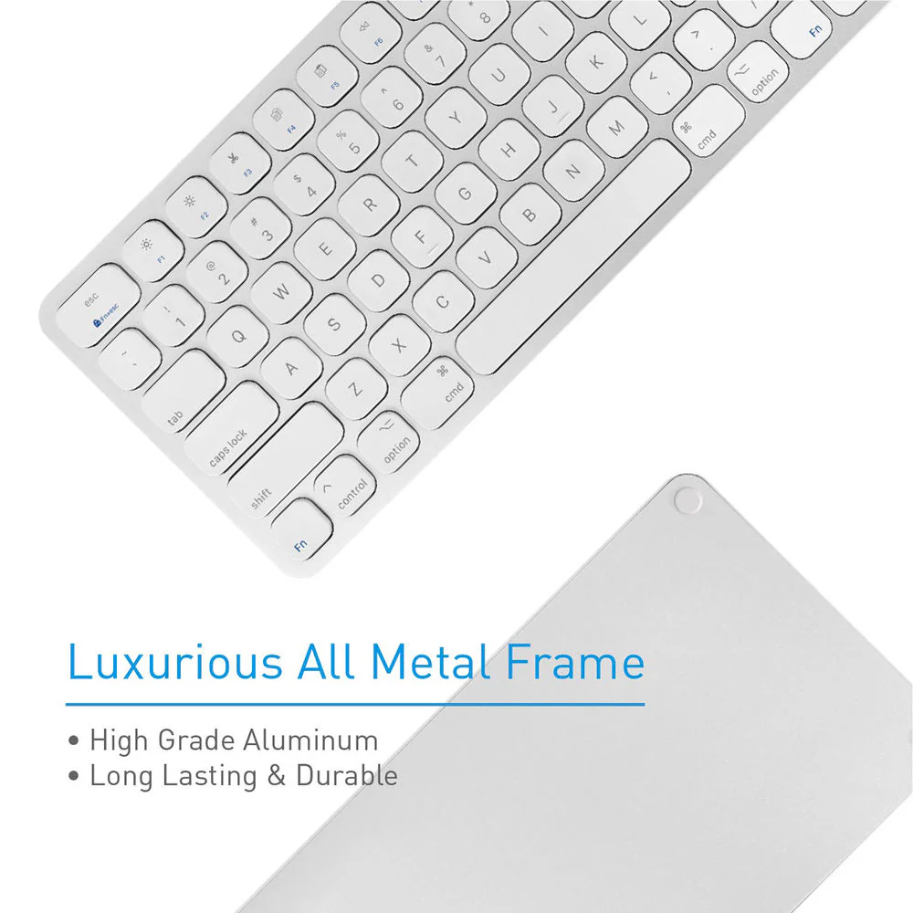 Macally Aluminum Slim Keyboard with 2 USB Ports - Image 7