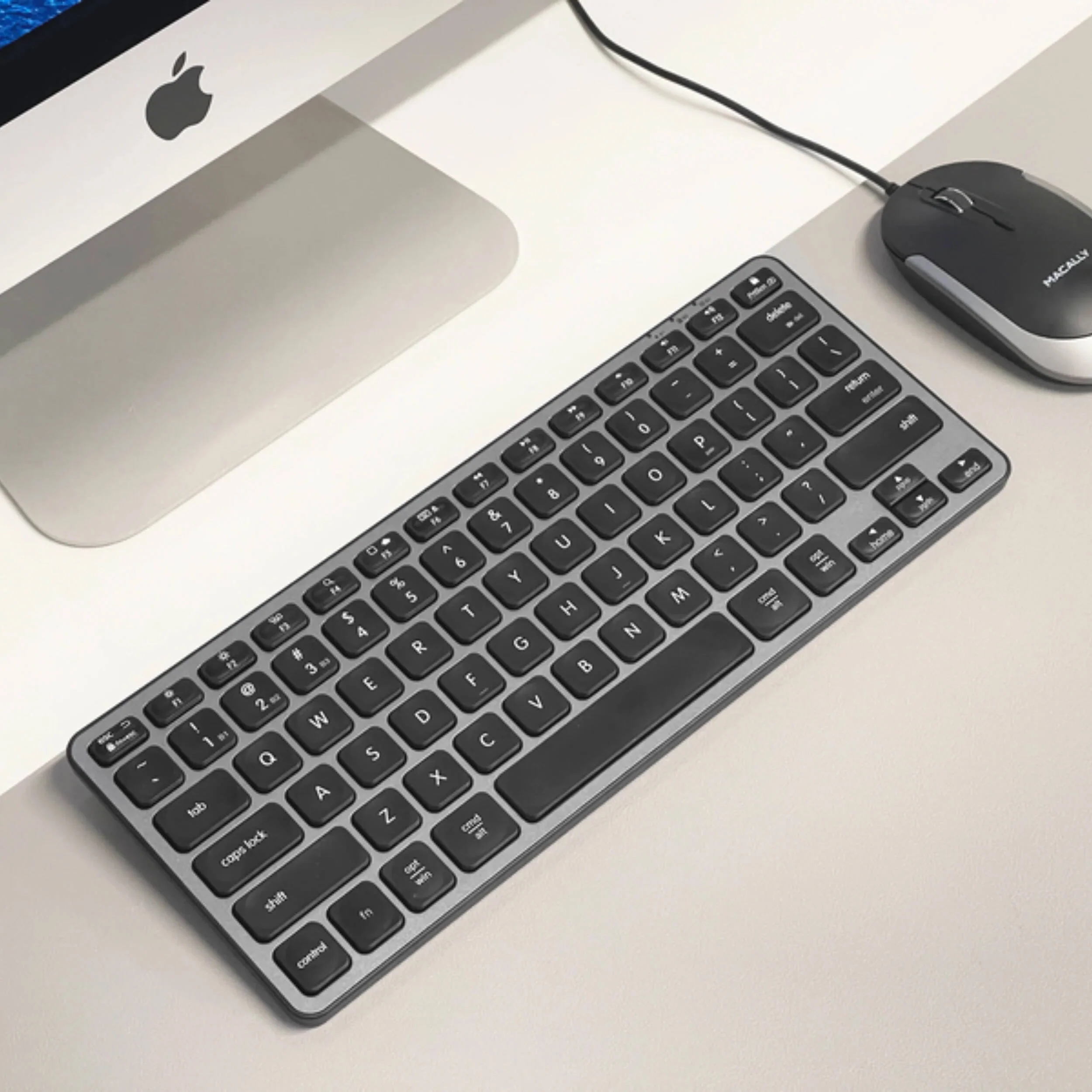 Macally Portable Bluetooth Keyboard for Mac (Space Gray) - Image 7
