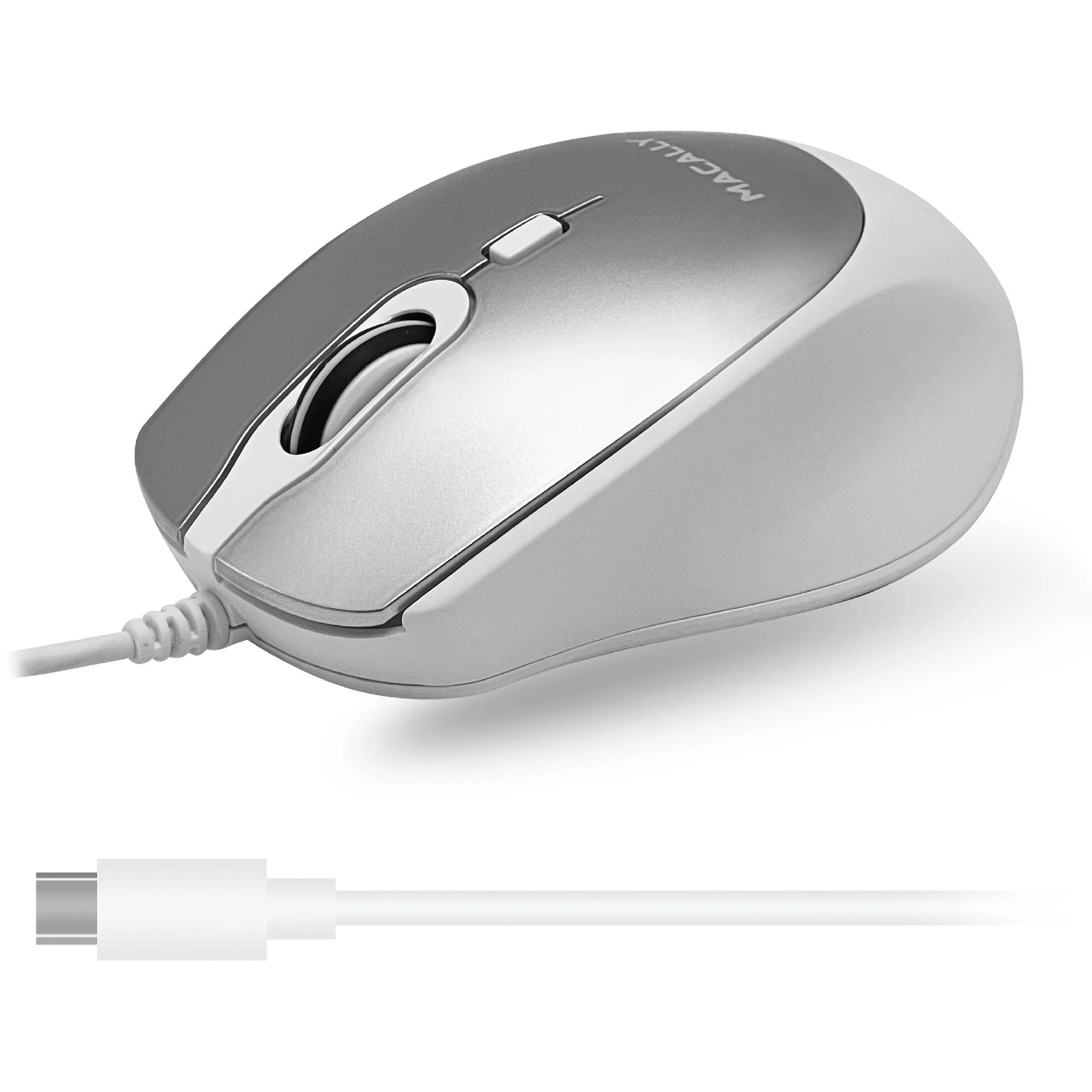 Macally USB-C Wired Mouse with Scroll (Aluminum) - Image 3