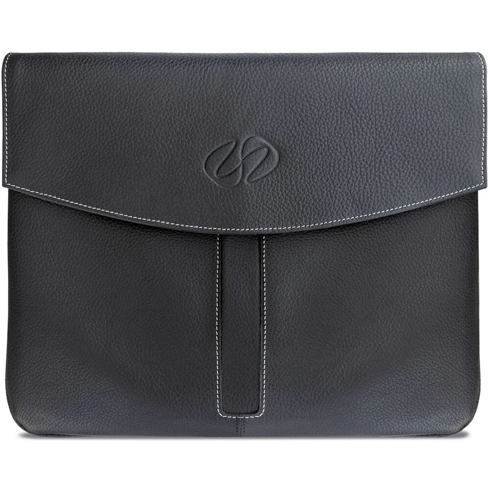 MacCase Premium Leather Sleeve for iPad Pro 12.9" and Magic Keyboard (Black) - Image 2