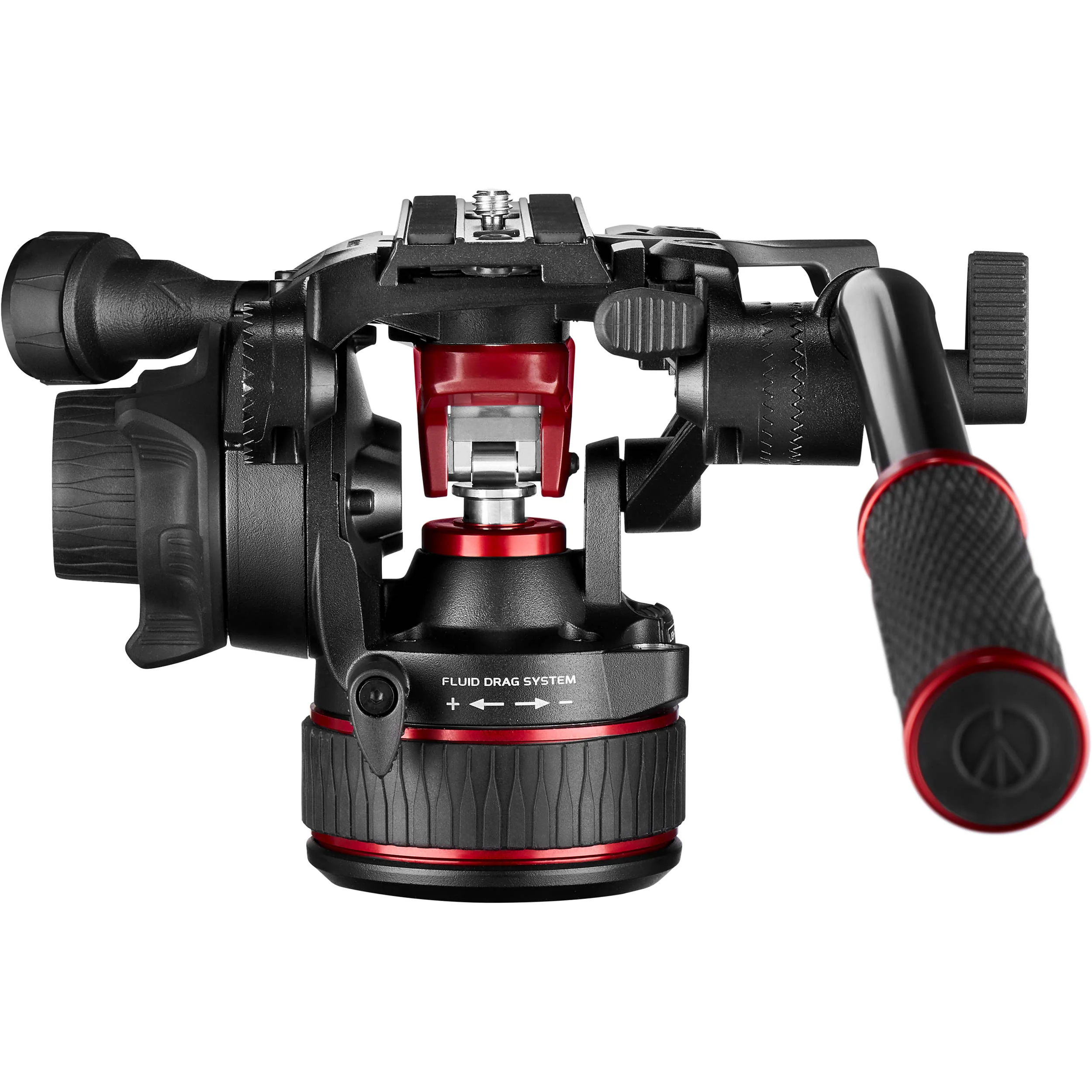 Manfrotto 612 Nitrotech Fluid Video Head and Aluminum Twin Leg Tripod with Ground Spreader - Image 15
