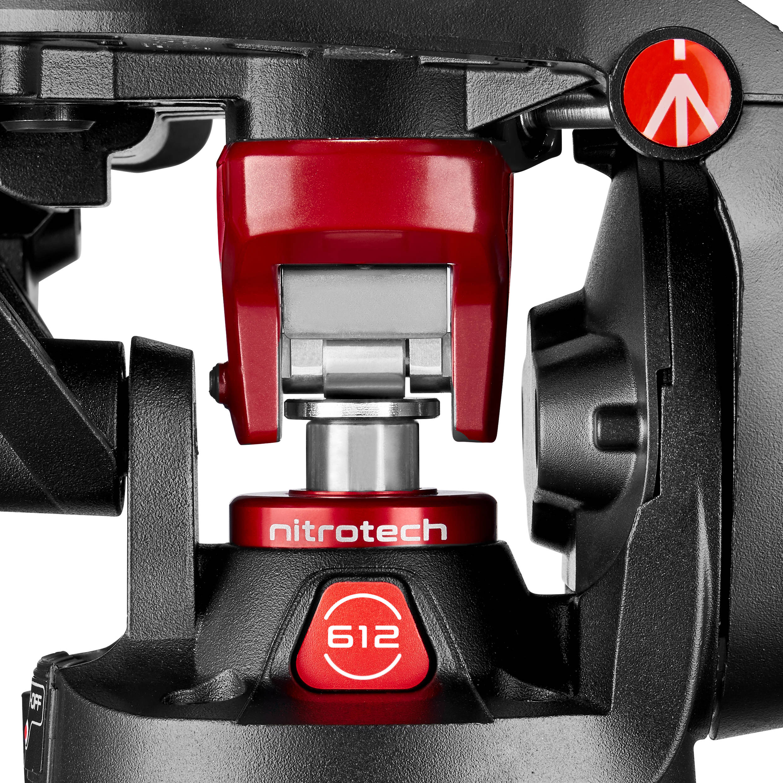 Manfrotto 612 Nitrotech Fluid Video Head and Aluminum Twin Leg Tripod with Ground Spreader - Image 17