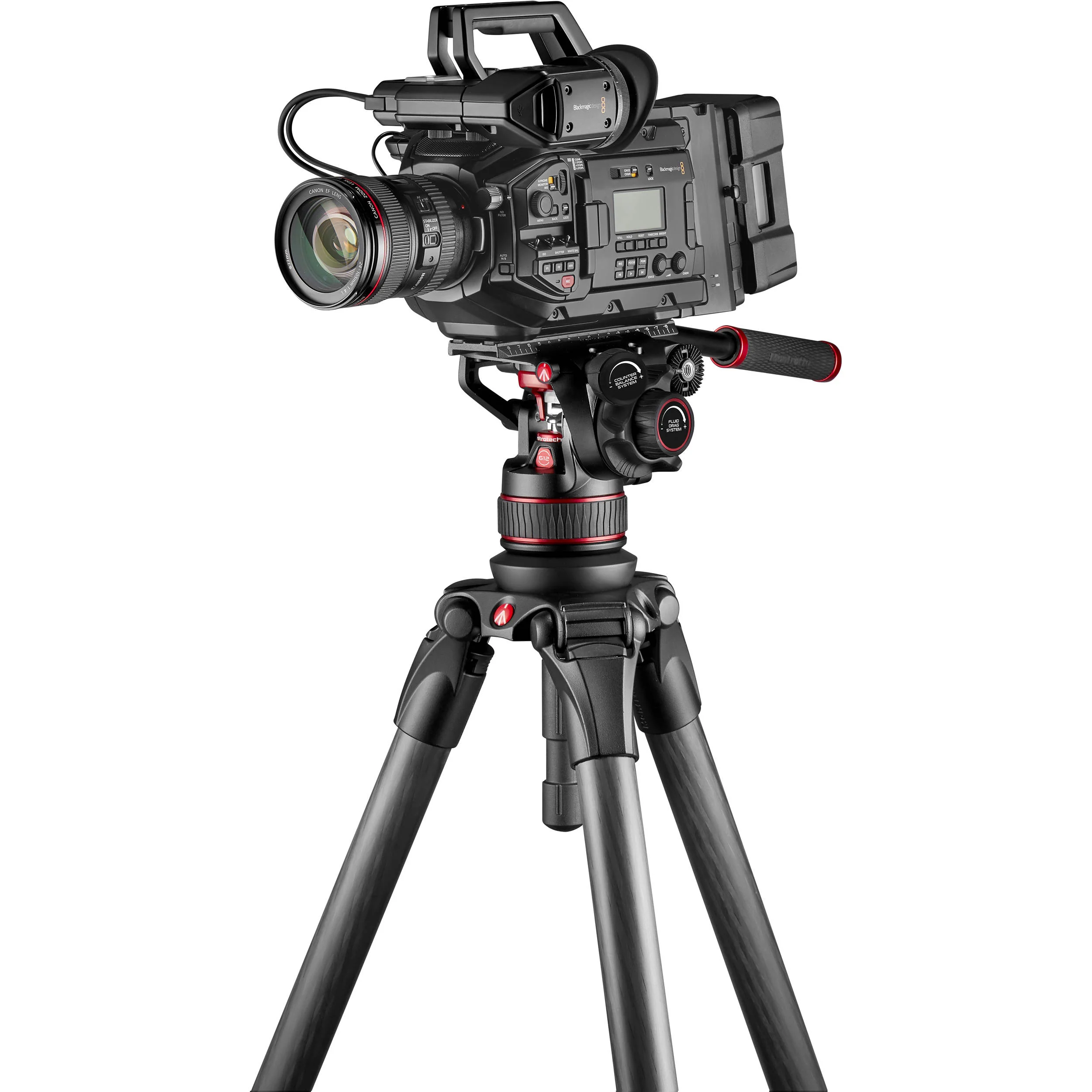 Manfrotto 612 Nitrotech Fluid Video Head and Aluminum Twin Leg Tripod with Ground Spreader - Image 24