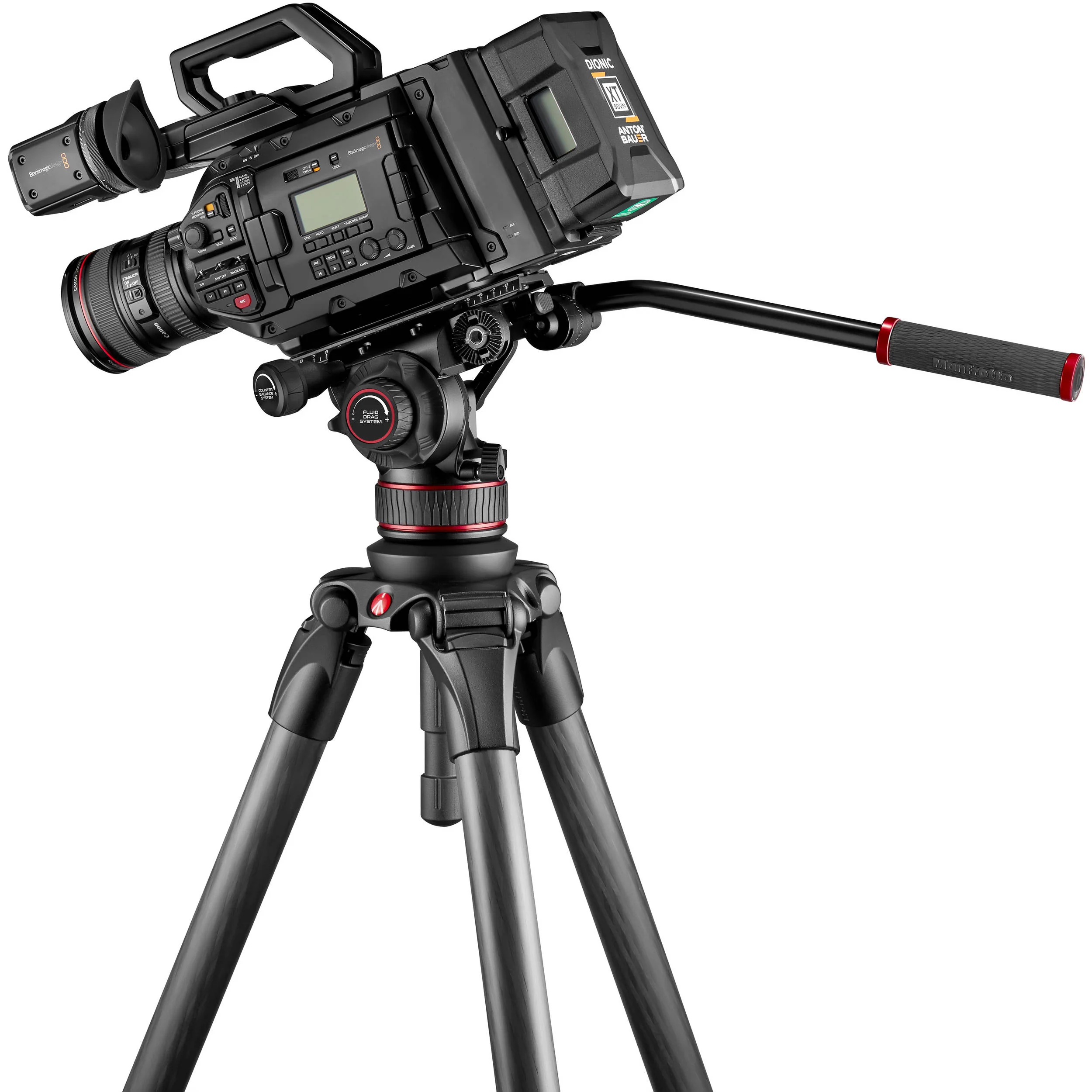 Manfrotto 612 Nitrotech Fluid Video Head and Aluminum Twin Leg Tripod with Ground Spreader - Image 25