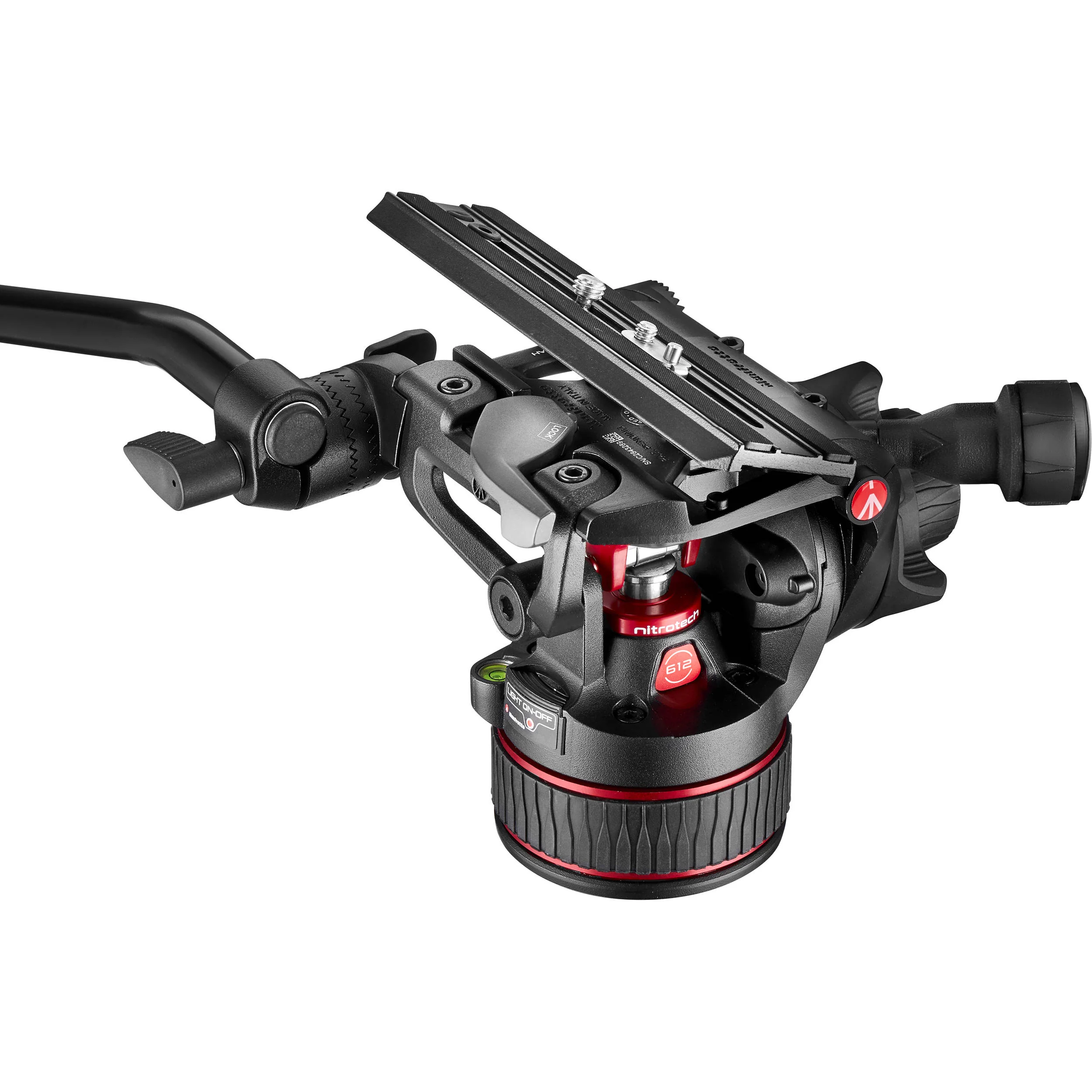 Manfrotto 612 Nitrotech Fluid Video Head and Aluminum Twin Leg Tripod with Ground Spreader - Image 7