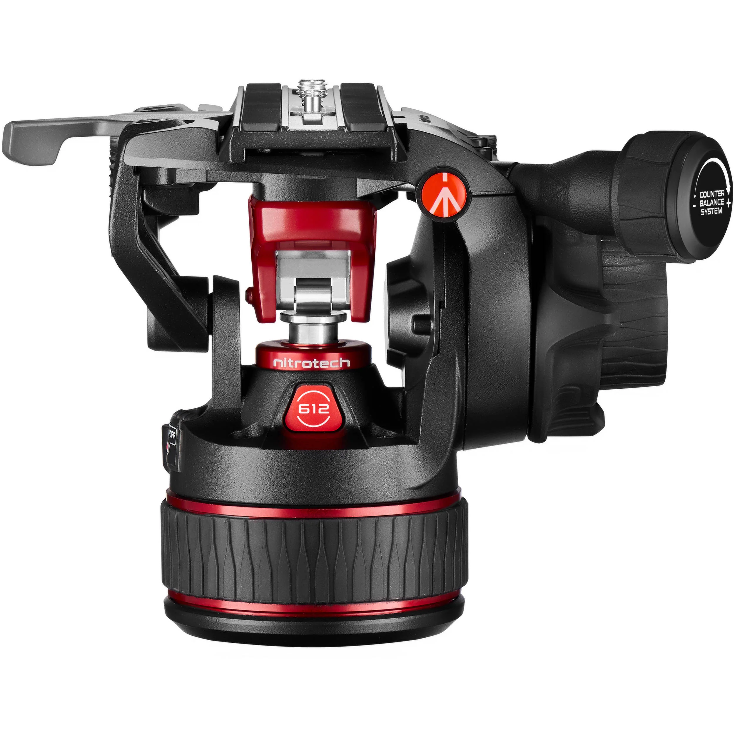 Manfrotto 612 Nitrotech Fluid Video Head and Aluminum Twin Leg Tripod with Ground Spreader - Image 9