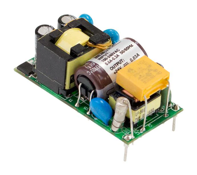 Mean Well MFM-15-24 AC/DC Open Frame Power Supply (PSU) Household & Medical 1 Output 15 W 80V AC to 264V