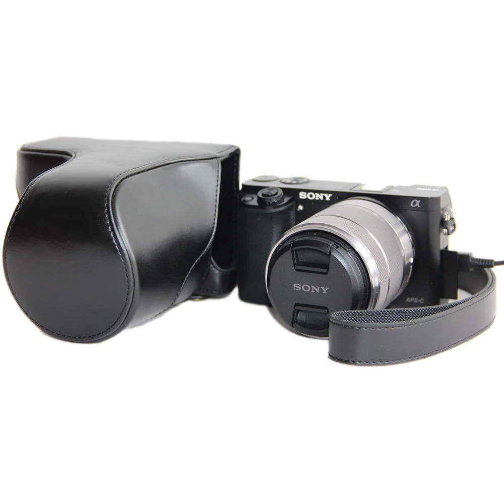 MegaGear Ever Ready Case for Sony A6000/A6300 with 16-50mm Lens (Black) - Image 2
