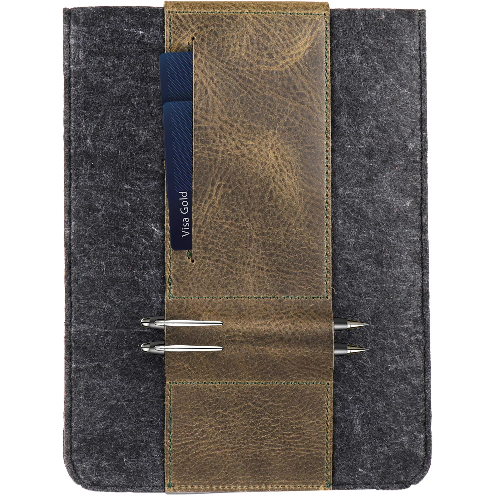 MegaGear Genuine Leather Tablet Sleeve Case for iPad Pro (Green) - Image 3
