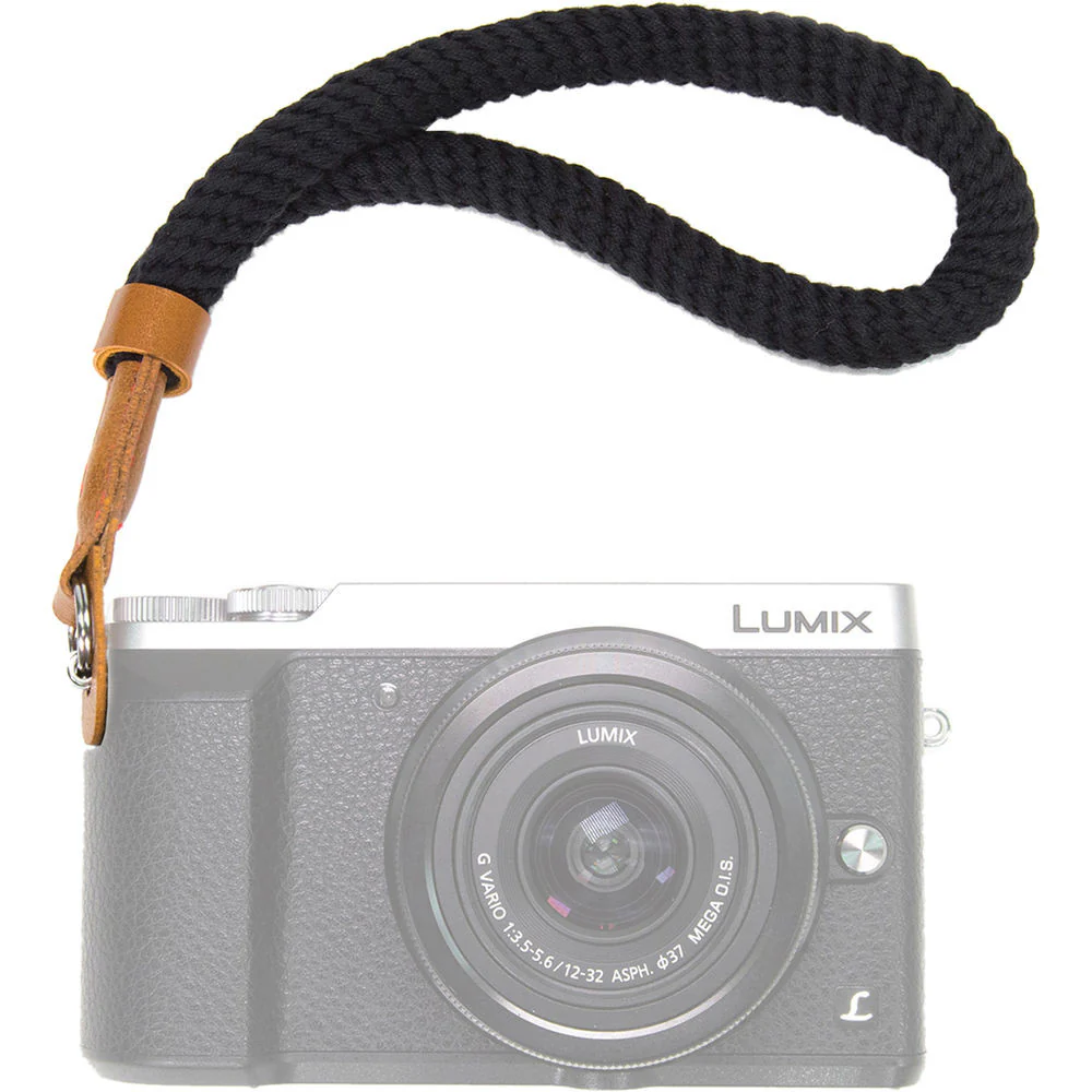 MegaGear Hand Wrist Cotton Security Strap for All Cameras (Small, Black) - Image 2