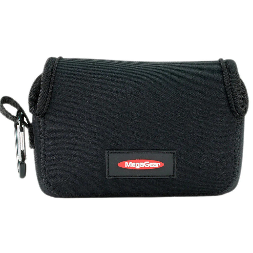 MegaGear Ultra-light Neoprene Camera Case with Carabiner for Canon PowerShot G7X and PowerShot G7 X Mark II Cameras (Black) - Image 5