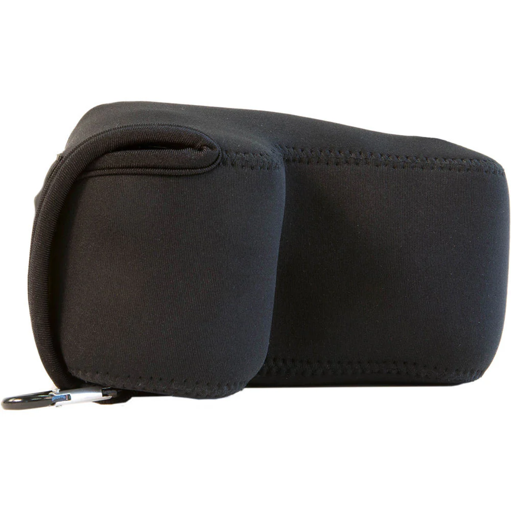 MegaGear Ultra Light Neoprene camera Case with Carabiner for Nikon D3100-D3300 and D5100-D5300 with 18-55mm (Black) - Image 3
