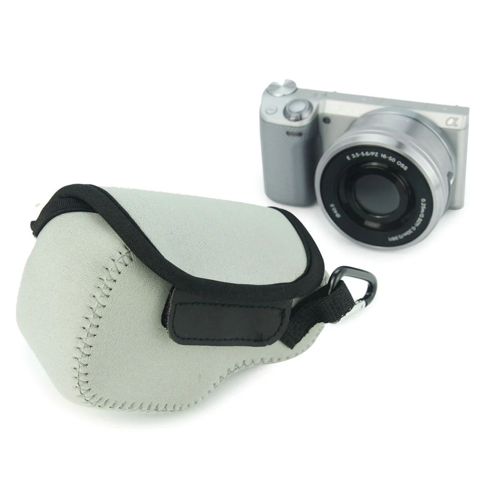 MegaGear Ultralight Neoprene Case for Select Sony Cameras (Gray) - Image 6