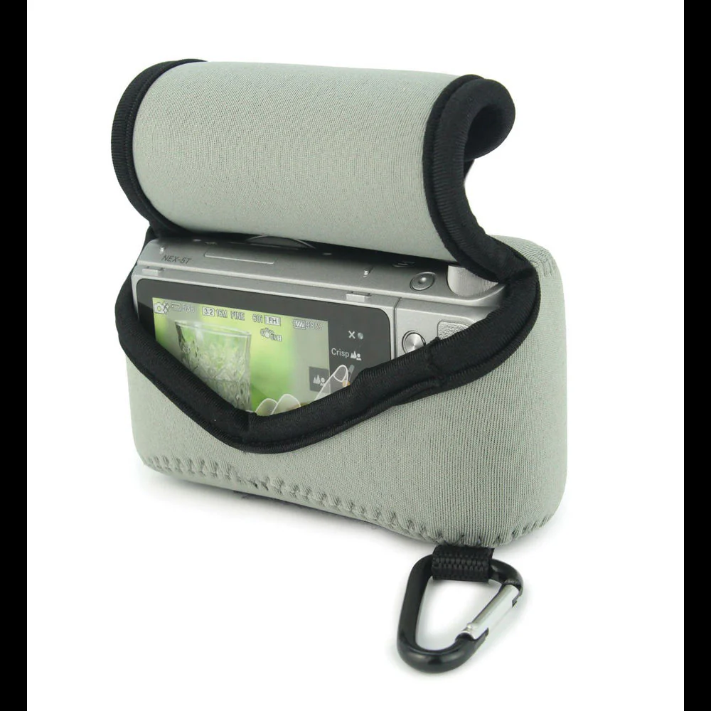 MegaGear Ultralight Neoprene Case for Select Sony Cameras (Gray) - Image 7