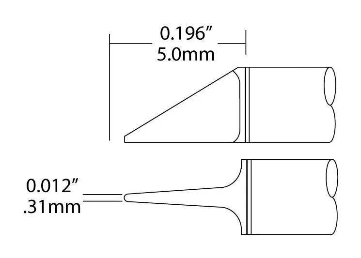METCAL UFT-7PW3150S Soldering Iron Tip, Power Wedge, 0.31 mm Width, UFC Series - Image 3