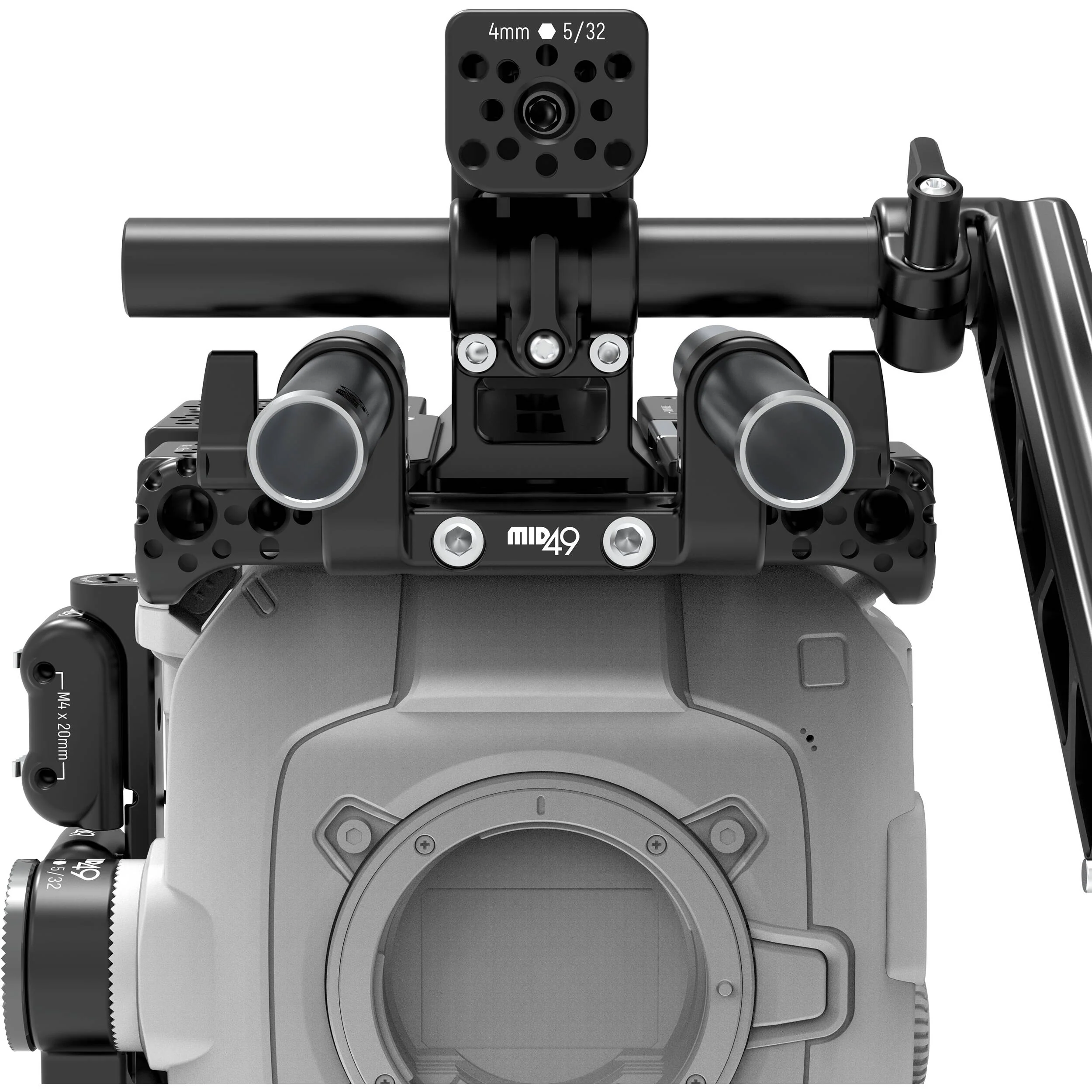 MID49 Top 15mm Rod Bracket for Sony BURANO, Canon C400, Blackmagic PYXIS & URSA Cine LF - Image 5