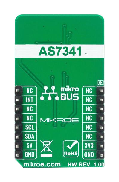 Mikroelektronika MIKROE-4165 MIKROE-4165 Click Board Spectrometer Optical AS7341 Gpio I2C Mikrobus 3.3 V/5 V 42.9 mm x 25.4 - Image 3