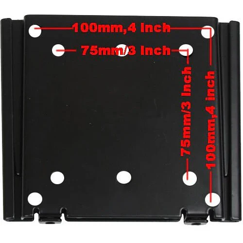 Mimo Monitors Flat VESA Wall Mount for 10 to 21.5" Displays (Glass Surface, Black) - Image 4