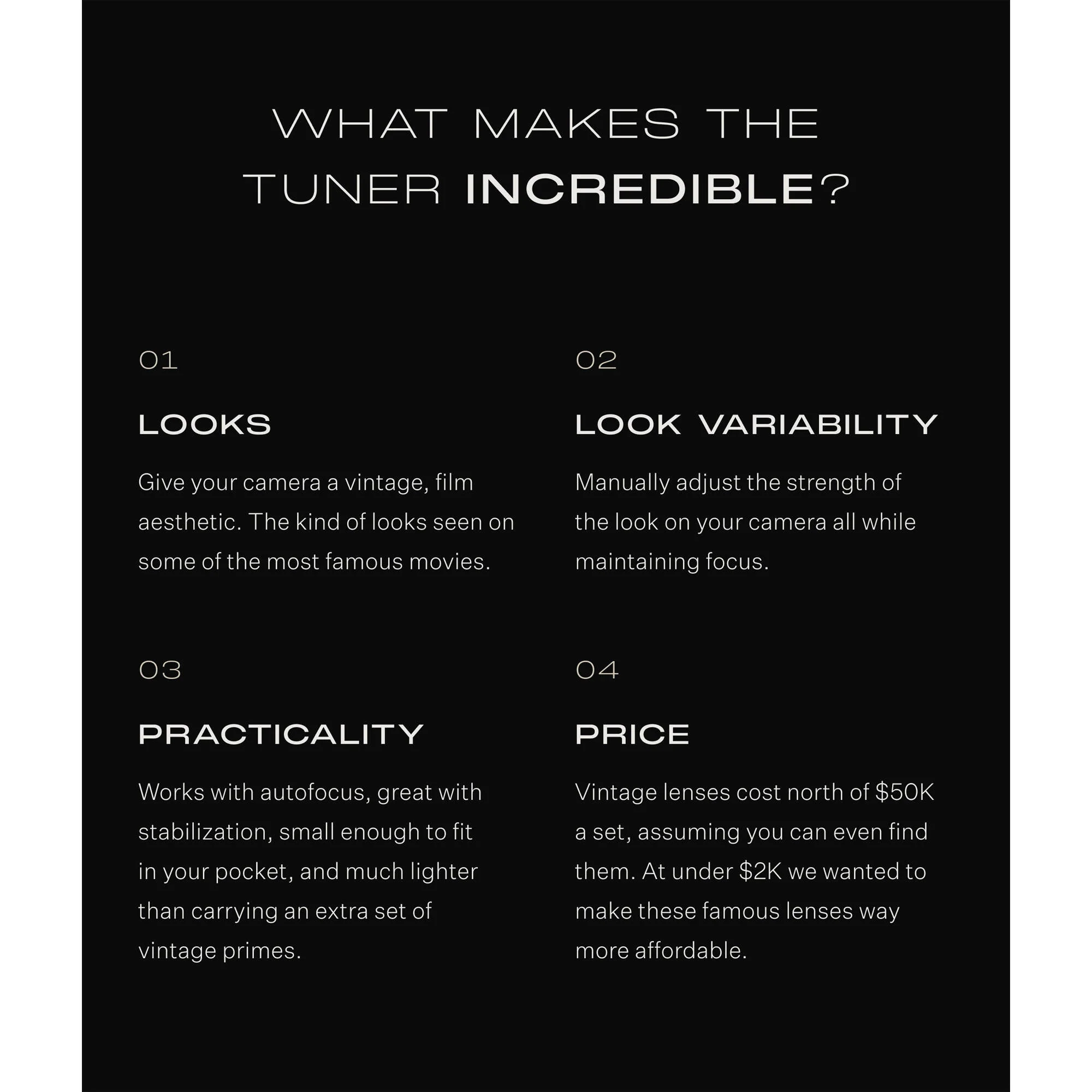 Module 8 L3 Tuner Variable Look Lens Attachment (EF-Mount Lens to E-Mount Camera) - Image 3