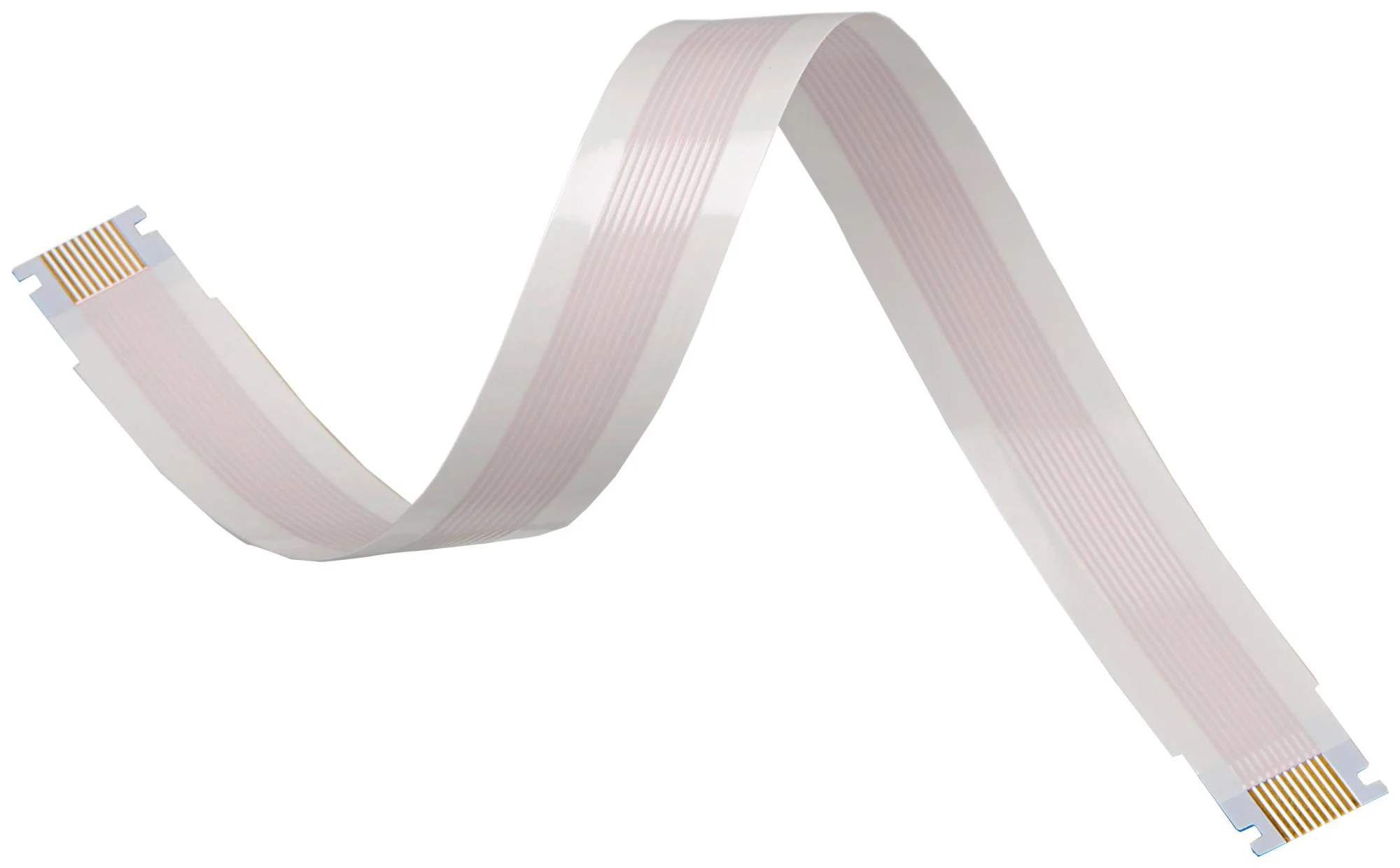 MOLEX 15016-0101 FFC / FPC Cable, 10 Core, 0.5 mm, Same Sided Contacts, 4 ft, 102 mm, White - Image 2
