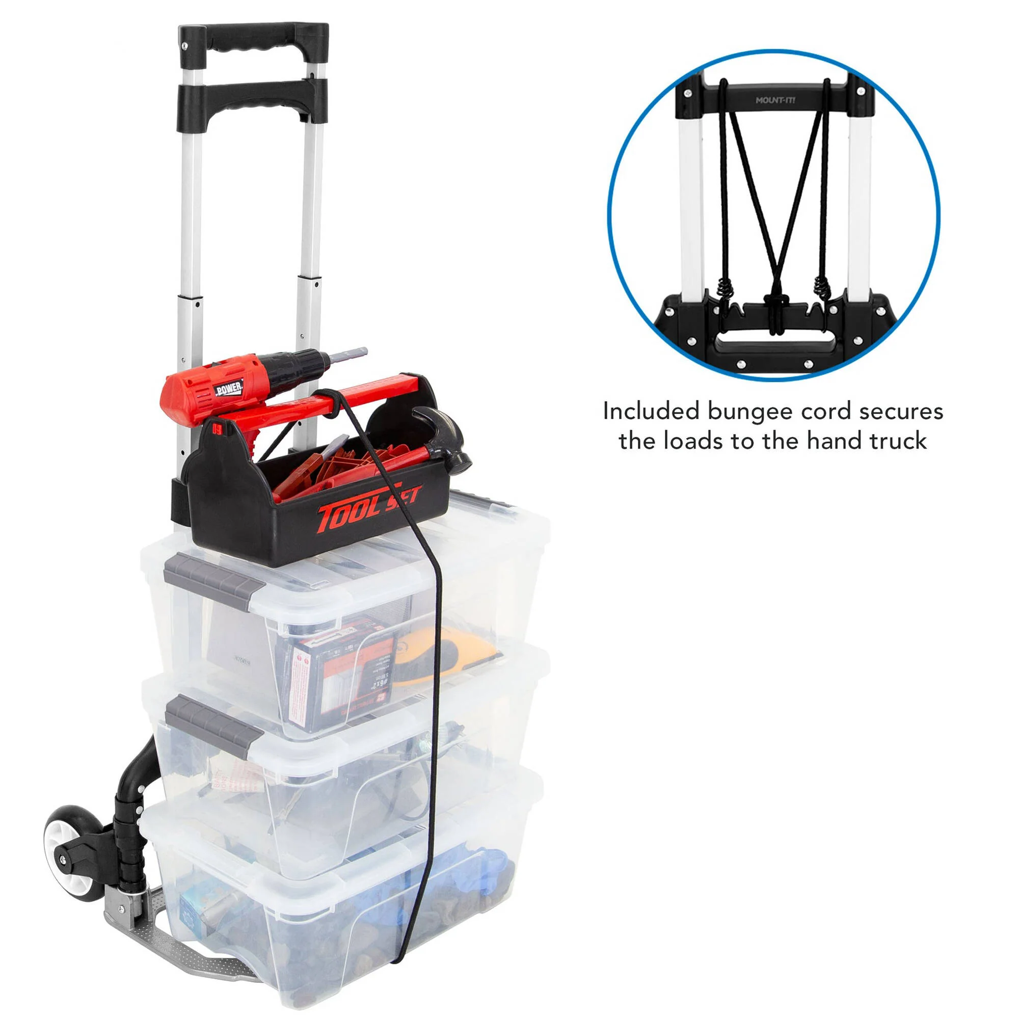 Mount-It! Folding Hand Truck/Luggage Cart - Image 3