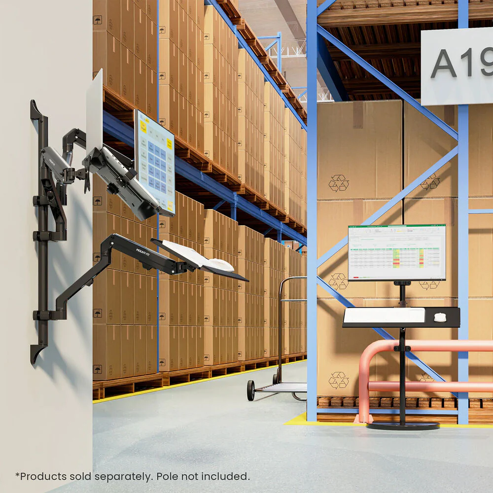 Mount-It! MI-1765LT Counterbalance Laptop Arm for Wall and Pole Mounting - Image 5