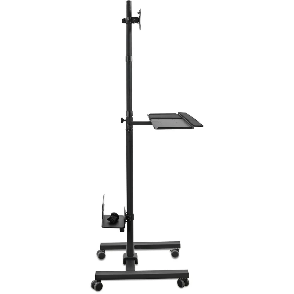 Mount-It! Mobile Cart with Monitor Mount and CPU Holder - Image 3