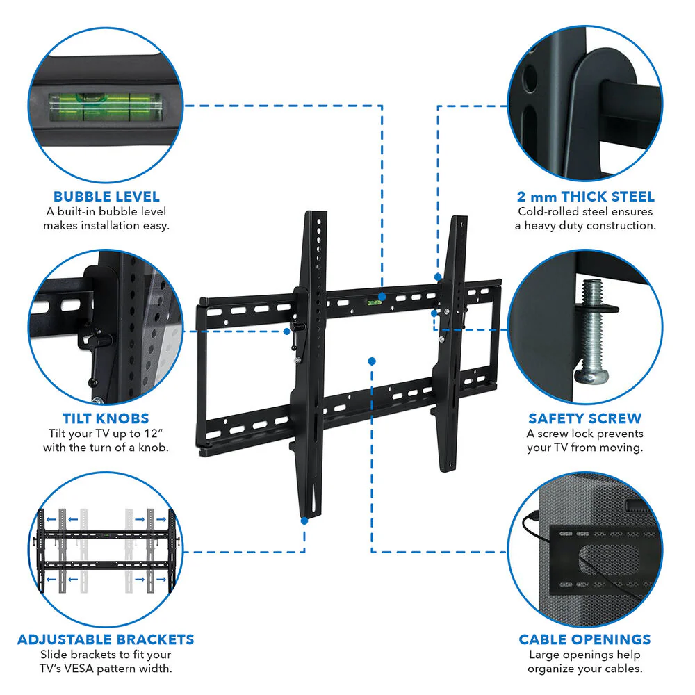 Mount-It! Tilting Wall Mount for 37 to 100" TVs - Image 5