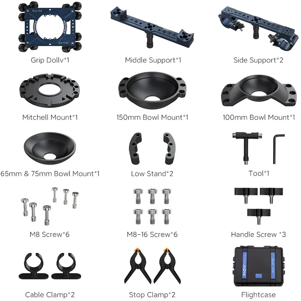 MOVMAX Grip Dolly Pro Kit with Flight Case - Image 3