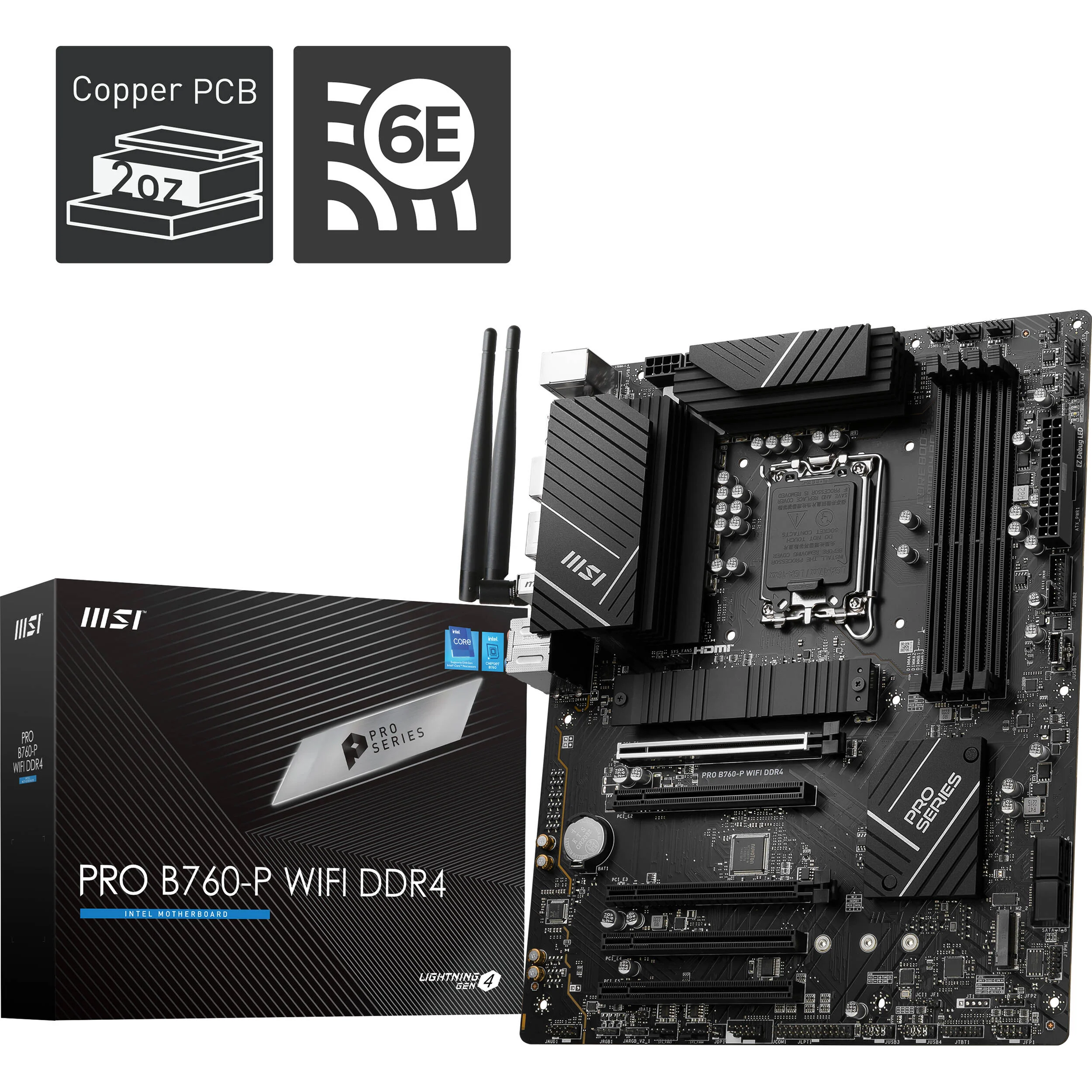 MSI PRO B760-P WIFI DDR4 LGA 1700 ATX Motherboard - Image 7