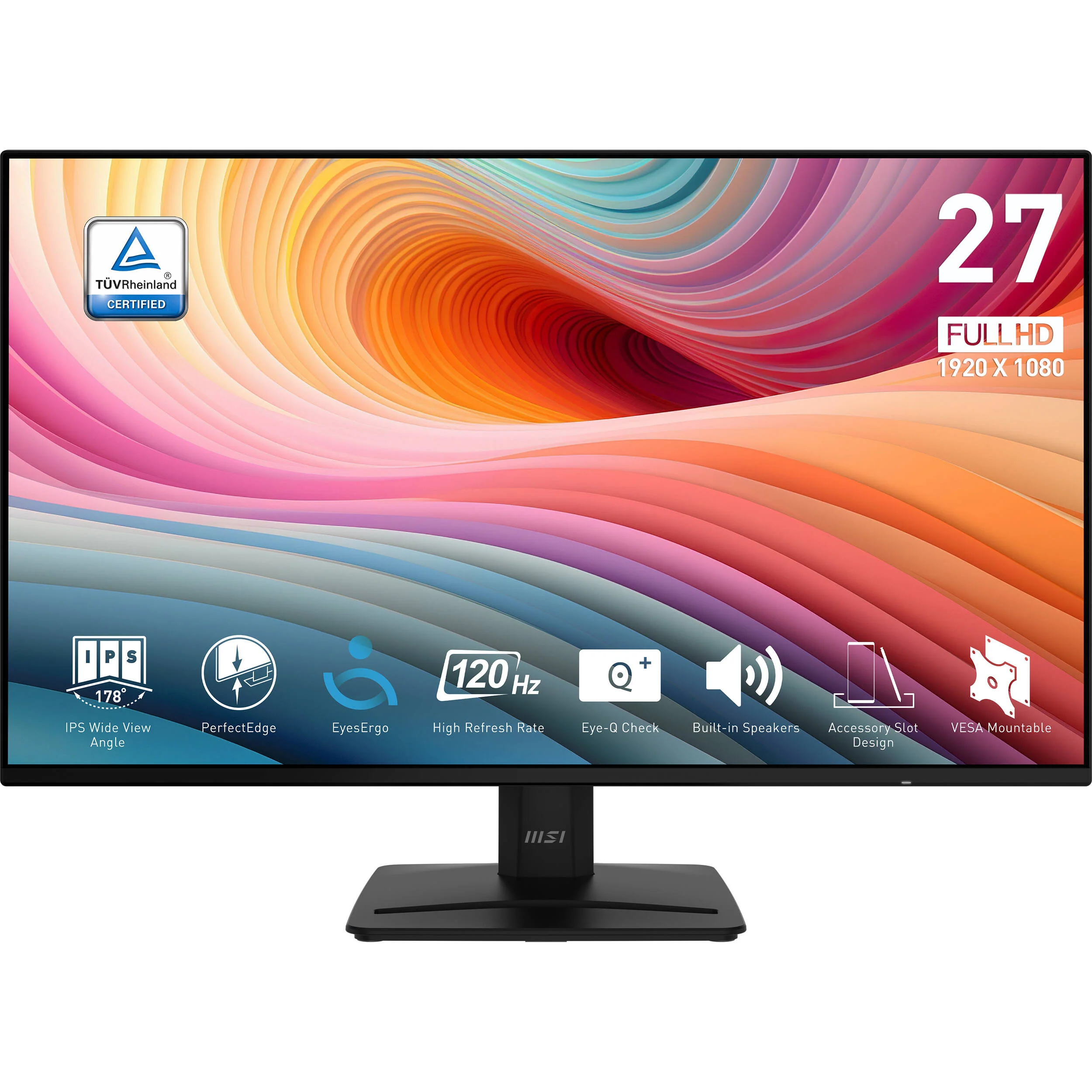 MSI PRO MP271A E2 27" Full HD HDR 120 Hz Monitor - Image 2
