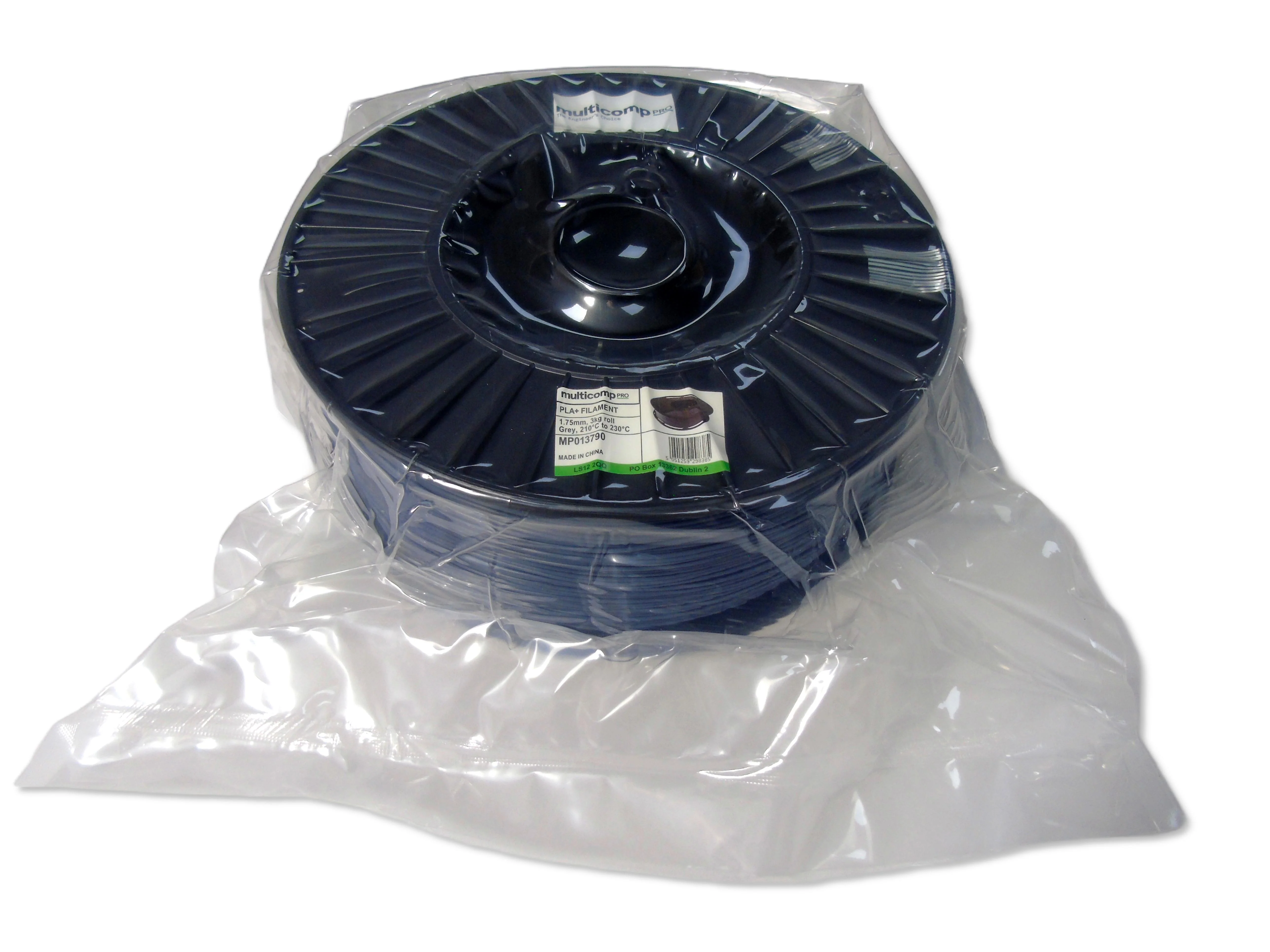 MULTICOMP PRO MP013790 3D Printer Filament, Grey, 1.75mm, PLA+, 210&deg;C to 230&deg;C, 3kg - Image 3