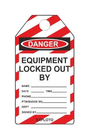 MULTICOMP PRO MP014083 Safety Lockout Tagout, PVC (Polyvinylchloride), 75 mm x 145 mm x 0.4 mm - Image 2
