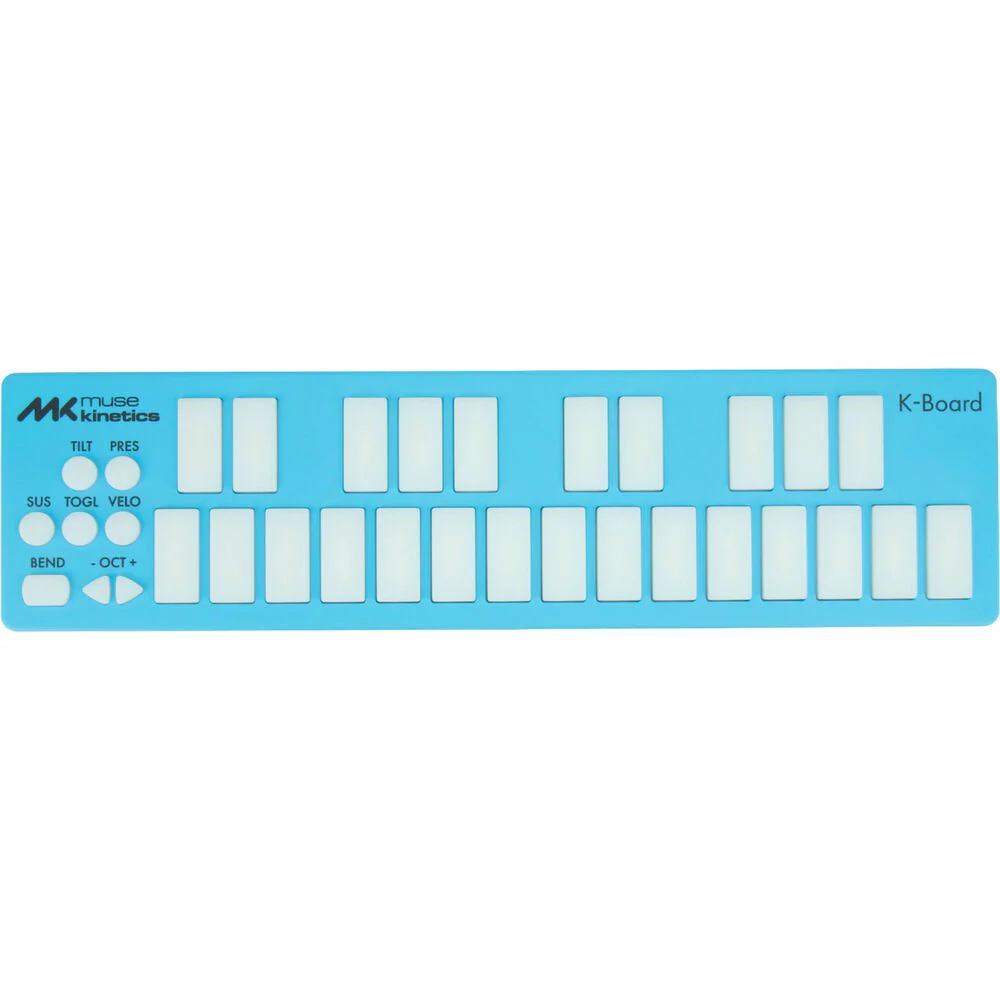 Muse Kinetics K-Board-C Ultracompact USB MIDI Keyboard Controller (Aqua) - Image 2