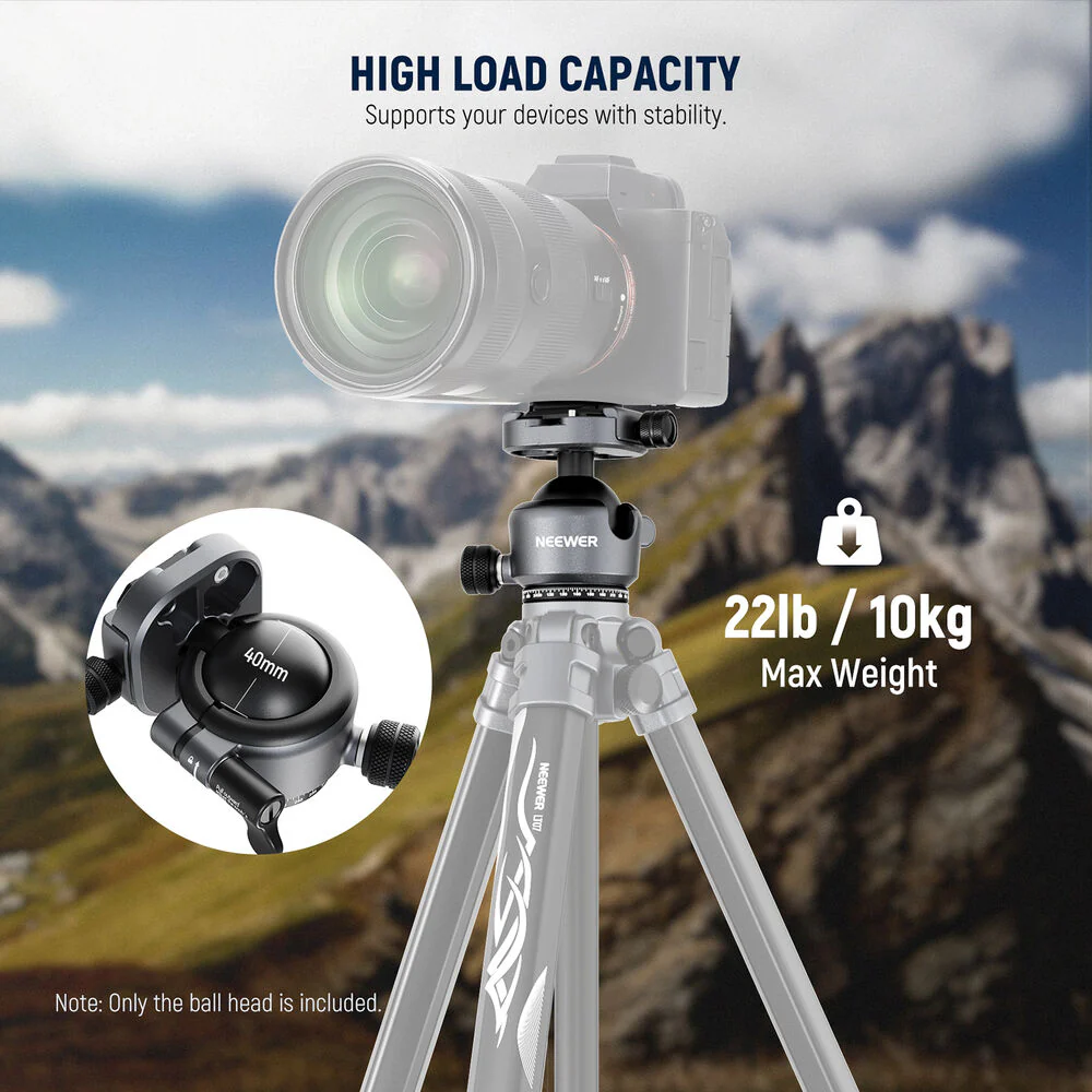 Neewer GM41 Low Profile Tripod Ball Head - Image 7