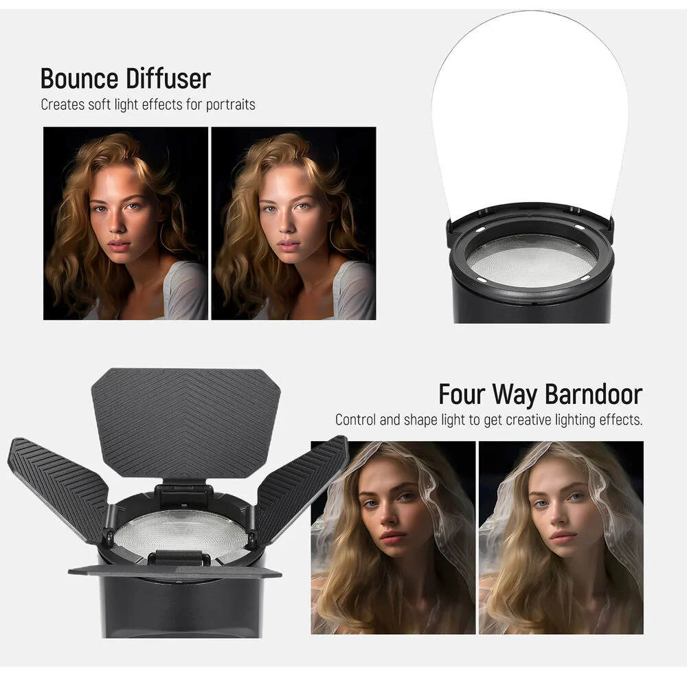 Neewer Magnetic Accessories Kit for Z1/Z2 Round Head Flashes - Image 5