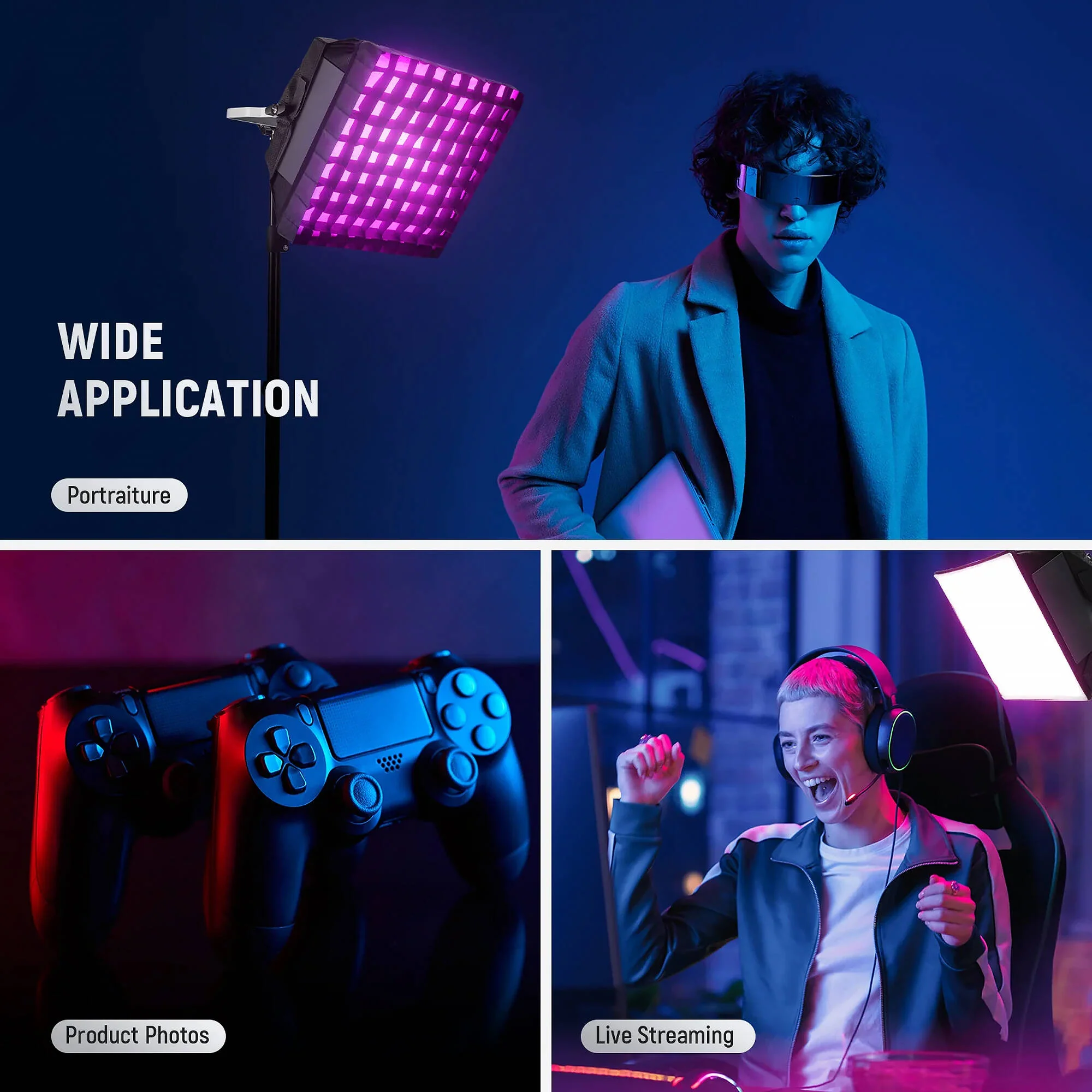 Neewer Softbox Diffuser with Grid for RGB660 PRO LED Light Panel - Image 7