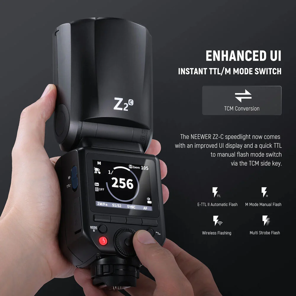 Neewer Z2-N TTL Round Head Flash Speedlite for Nikon (Diffuser Kit) - Image 6