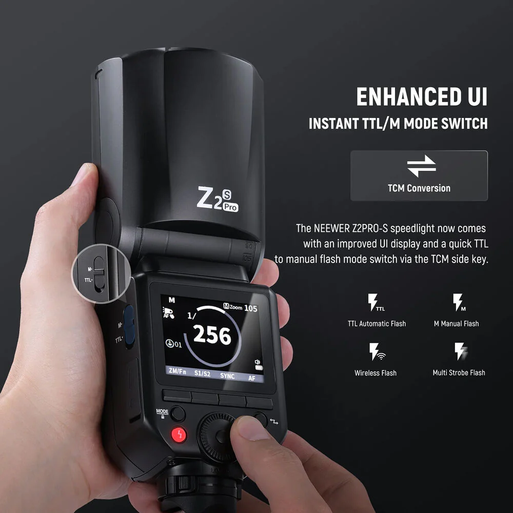 Neewer Z2PRO-S TTL Round Head Flash Speedlite for Sony - Image 4